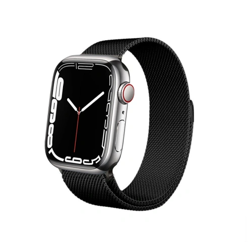 Buy Bracelet Crong Milano Steel Apple Watch 4/5/6/7/SE/8/9 40/41mm (black) - CRG157 - {ean13} - Home Screen Store Europe