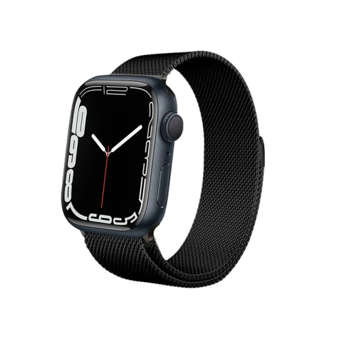 Buy Bracelet Crong Milano Steel Apple Watch 4/5/6/7/SE/8/9 40/41mm (black) - CRG157 - {ean13} - Home Screen Store Europe
