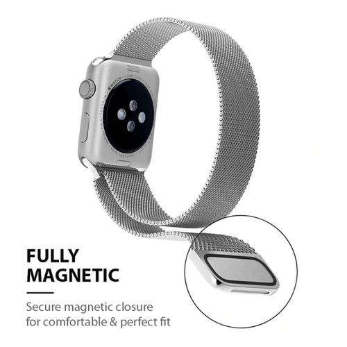 Buy Bracelet Crong Milano Steel Apple Watch 4/5/6/7/SE/8/9 40/41mm (black) - CRG157 - {ean13} - Home Screen Store Europe