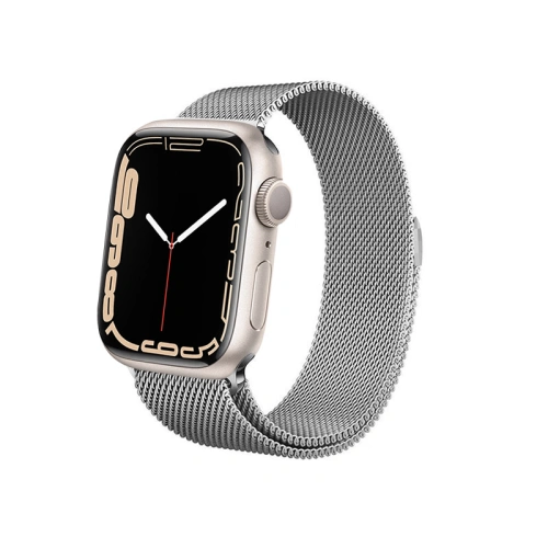 Kup Náramek Crong Milano Steel Apple Watch 4/5/6/7/SE/8/9 40/41mm (stříbrný) - CRG158 - {ean13} - Sklep Home Screen
