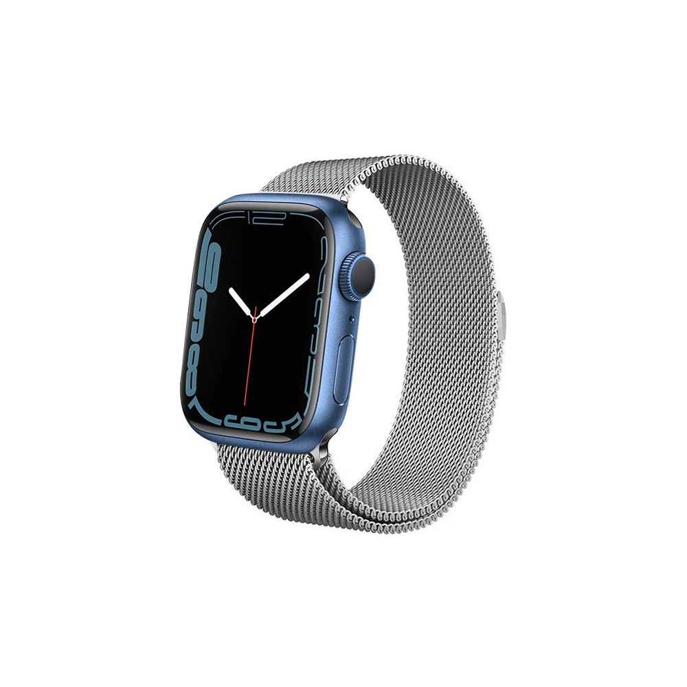 Bransoleta Crong Milano Steel Apple Watch 4/5/6/7/SE/8/9 40/41mm (srebrny)