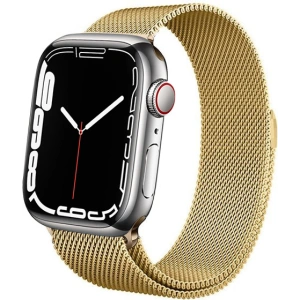 Bransoleta Crong Milano Steel Apple Watch 4/5/6/7/SE/8/9 40/41mm (zlatý)