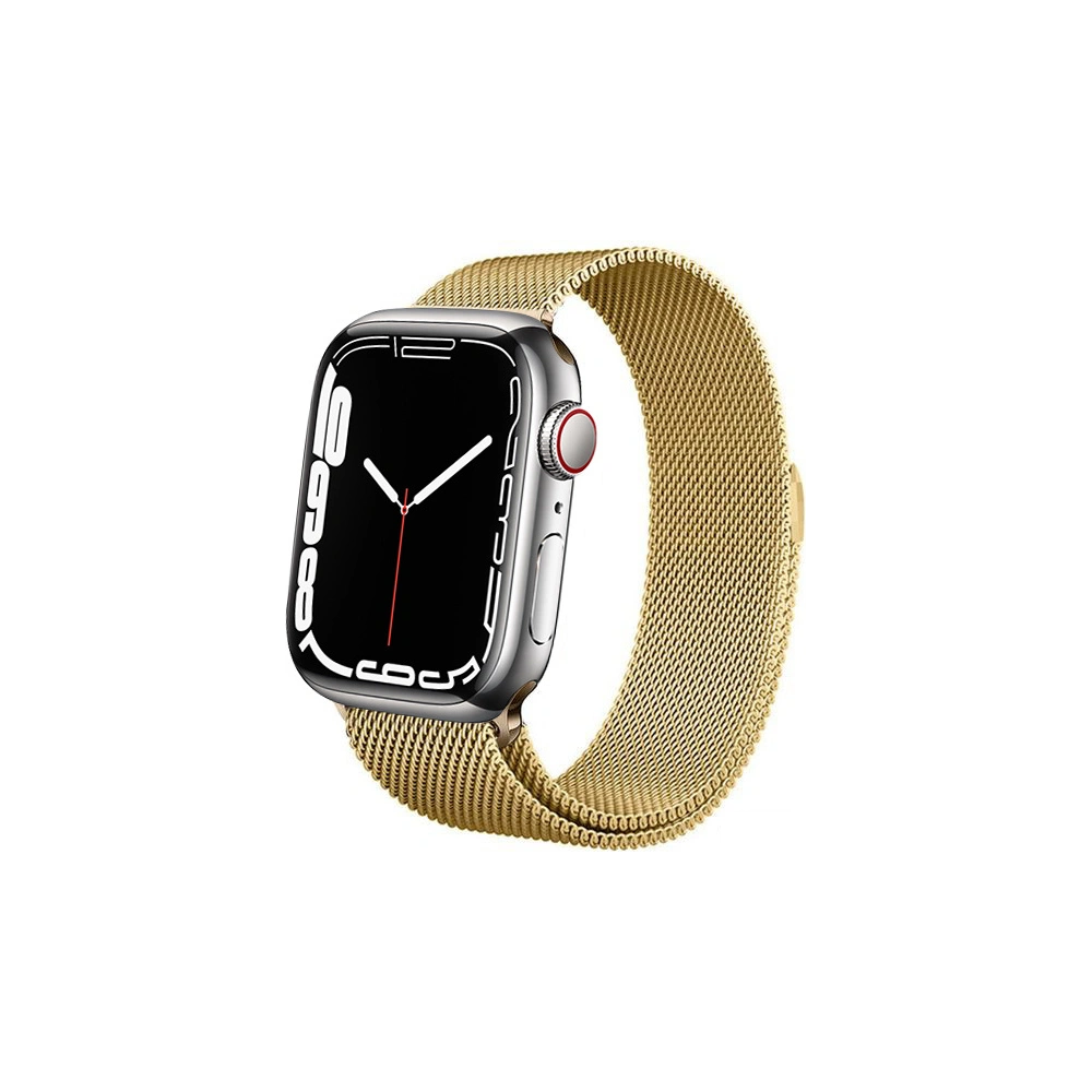 Bransoleta Crong Milano Steel Apple Watch 4/5/6/7/SE/8/9 40/41mm (złoty)