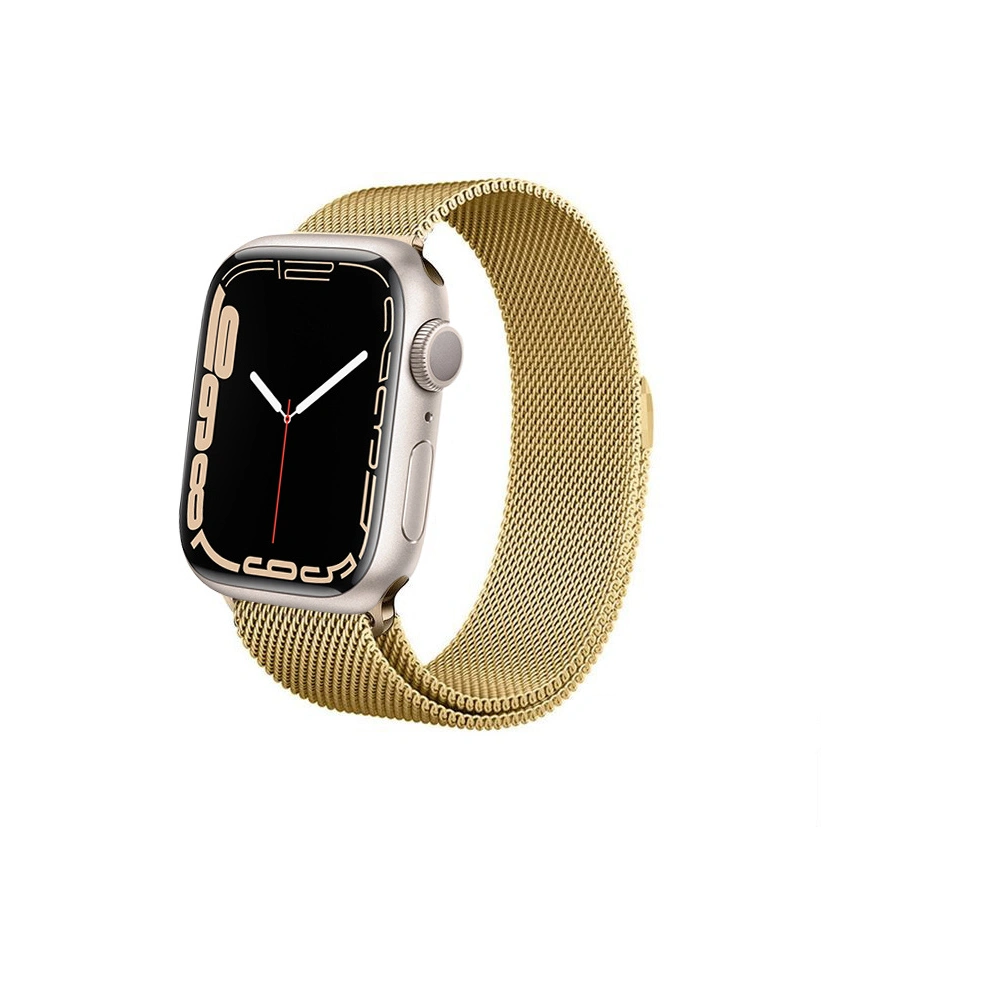 Bransoleta Crong Milano Steel Apple Watch 4/5/6/7/SE/8/9 40/41mm (złoty)