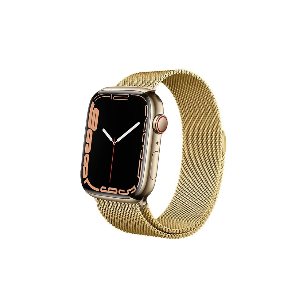 Bransoleta Crong Milano Steel Apple Watch 4/5/6/7/SE/8/9 40/41mm (złoty)
