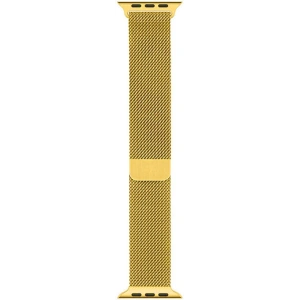 Bransoleta Crong Milano Steel Apple Watch 4/5/6/7/SE/8/9 40/41mm (zlatý)