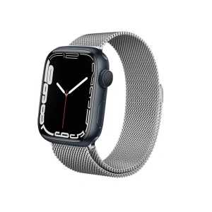 Kup Armband Crong Milano Steel Apple Watch 4/5/6/7/SE/8/9/Ultra 44/45/49mm (silber) - CRG161 - {ean13} - Sklep Home Screen
