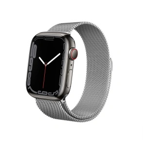 Kup Armband Crong Milano Steel Apple Watch 4/5/6/7/SE/8/9/Ultra 44/45/49mm (silber) - CRG161 - {ean13} - Sklep Home Screen