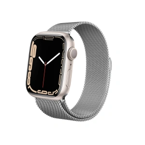 Kup Armband Crong Milano Steel Apple Watch 4/5/6/7/SE/8/9/Ultra 44/45/49mm (silber) - CRG161 - {ean13} - Sklep Home Screen