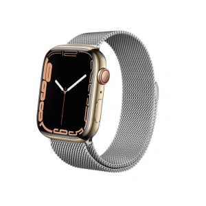 Kup Armband Crong Milano Steel Apple Watch 4/5/6/7/SE/8/9/Ultra 44/45/49mm (silber) - CRG161 - {ean13} - Sklep Home Screen