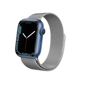 Kup Armband Crong Milano Steel Apple Watch 4/5/6/7/SE/8/9/Ultra 44/45/49mm (silber) - CRG161 - {ean13} - Sklep Home Screen