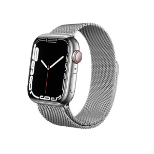 Kup Armband Crong Milano Steel Apple Watch 4/5/6/7/SE/8/9/Ultra 44/45/49mm (silber) - CRG161 - {ean13} - Sklep Home Screen