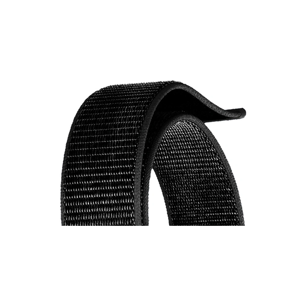 Pasek Crong Nylon Reflex Apple Watch 4/5/6/7/SE/8/9/10 40/41/42mm (czarny)