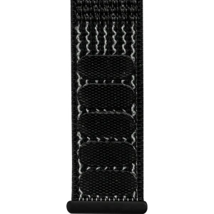 Pásek Crong Nylon Reflex Apple Watch 4/5/6/7/SE/8/9/10 40/41/42mm (černý)