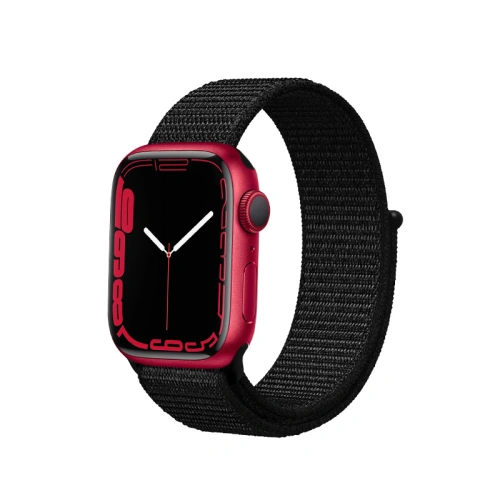 Kup Crong Nylon Reflex Apple Watch 4/5/6/7/SE/8/9/Ultra 44/45/49mm (schwarz) - CRG163 - {ean13} - Sklep Home Screen