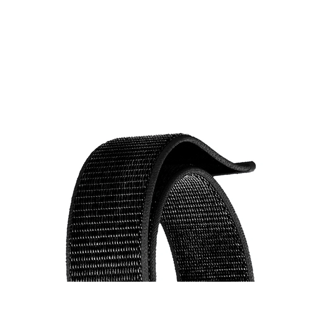 Pasek Crong Nylon Reflex Apple Watch 4/5/6/7/SE/8/9/Ultra 44/45/49mm (czarny)