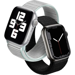 Kup Crong Nylon Reflex Apple Watch 4/5/6/7/SE/8/9/Ultra 44/45/49mm (schwarz) - CRG163 - {ean13} - Sklep Home Screen