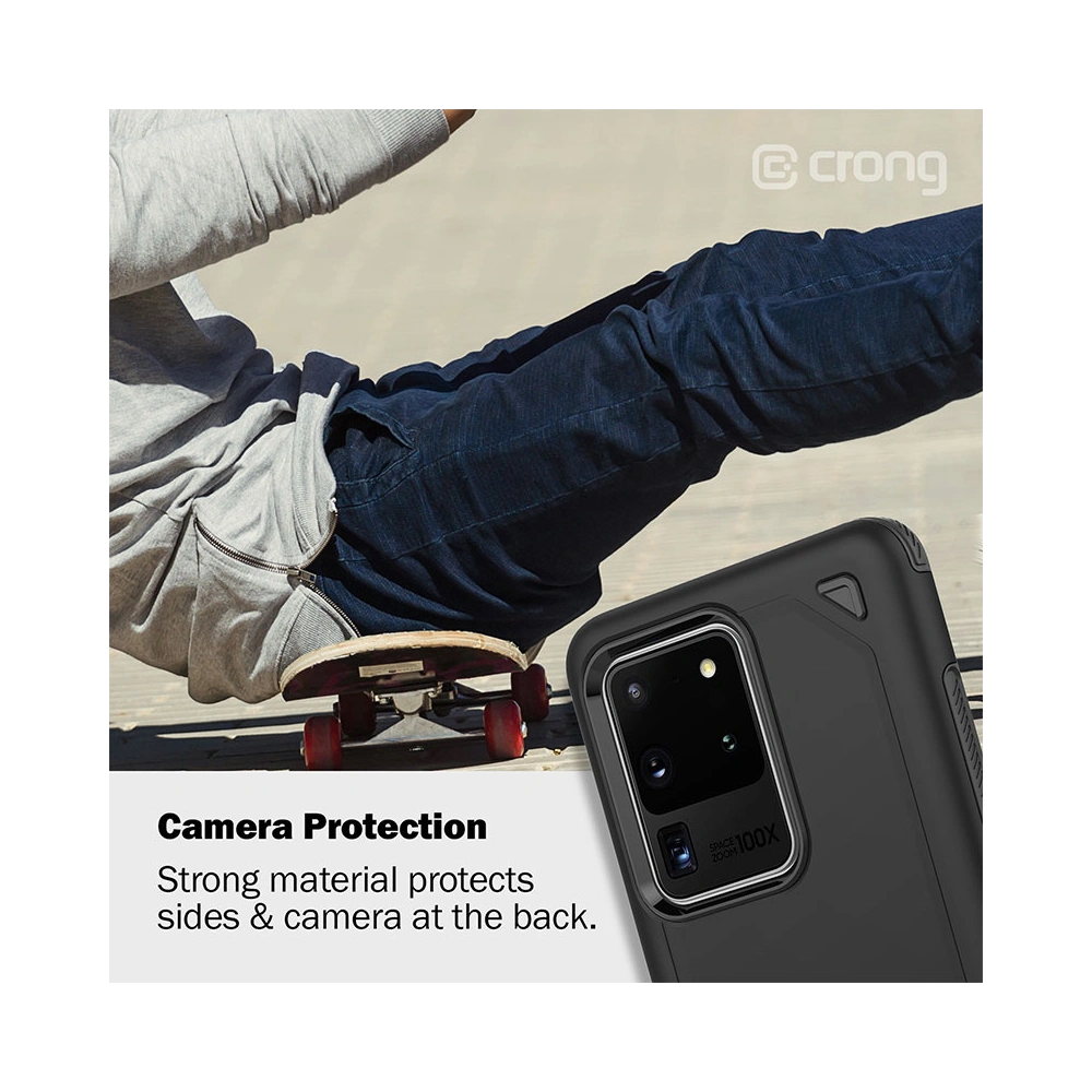 Etui Crong Defender Case Samsung Galaxy S20 Ultra (czarny)