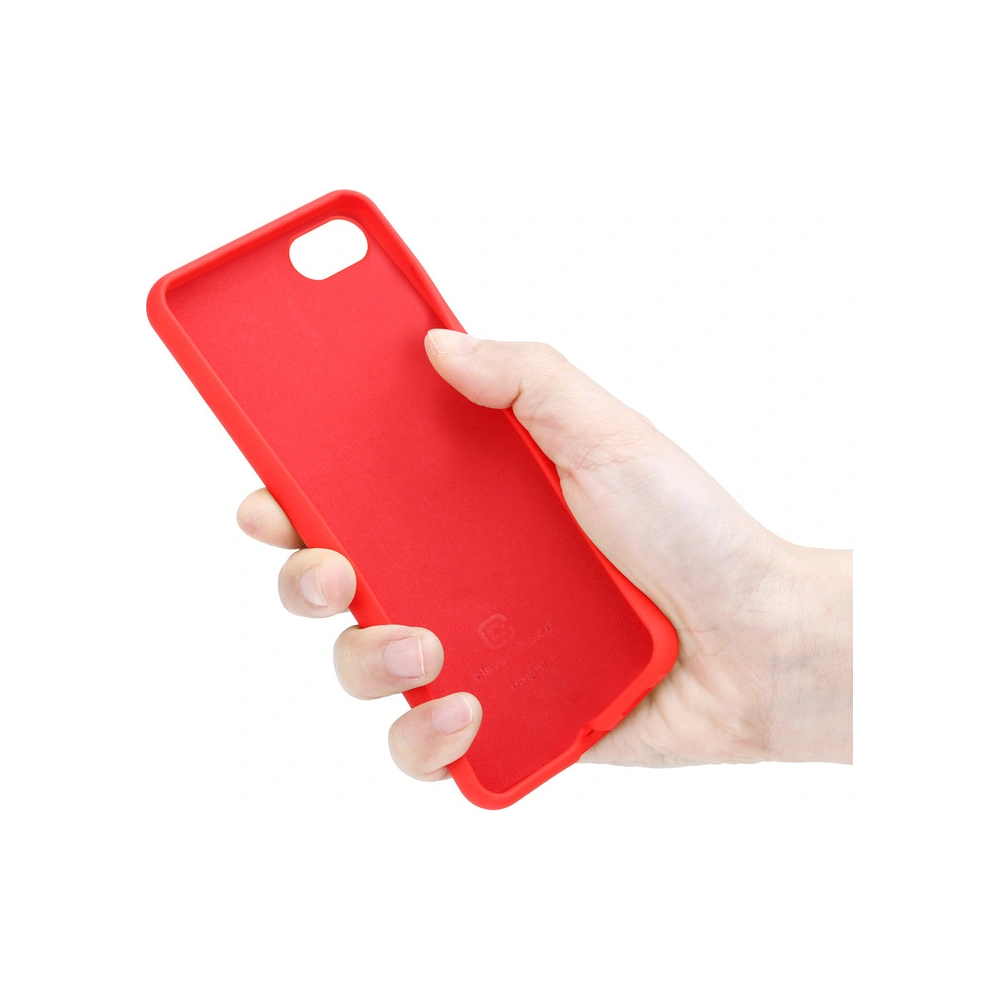 Etui Crong Color Cover Apple iPhone SE 2022/SE 2020/8/7 (czerwony)