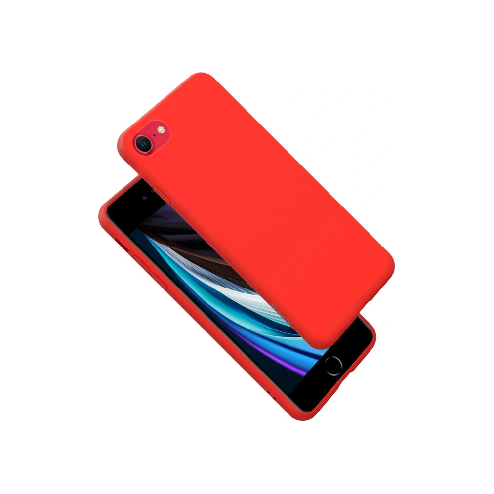 Etui Crong Color Cover Apple iPhone SE 2022/SE 2020/8/7 (czerwony)