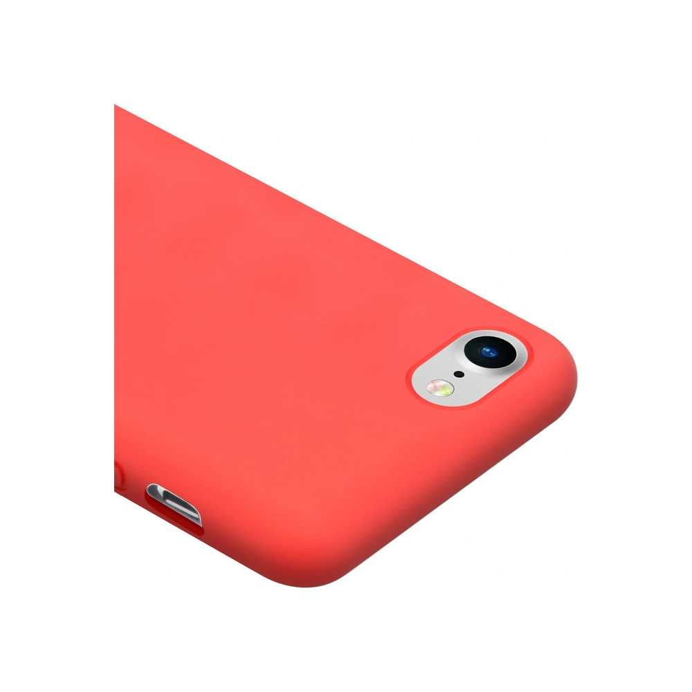 Etui Crong Color Cover Apple iPhone SE 2022/SE 2020/8/7 (czerwony)