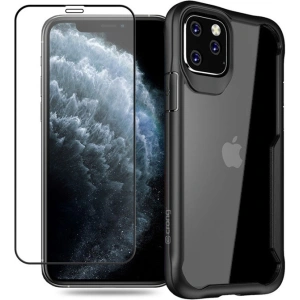 Kup Zestaw etui + szkło Crong Hybrid Clear Cover Apple iPhone 11 Pro (czarny) - CRG193 - {ean13} - Sklep Home Screen