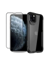 Etui-Set + Glas Crong Hybrid Clear Cover Apple iPhone 11 Pro (schwarz)