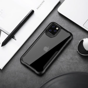 Kup Set husă + sticlă Crong Hybrid Clear Cover Apple iPhone 11 Pro (negru) - CRG193 - {ean13} - Sklep Home Screen