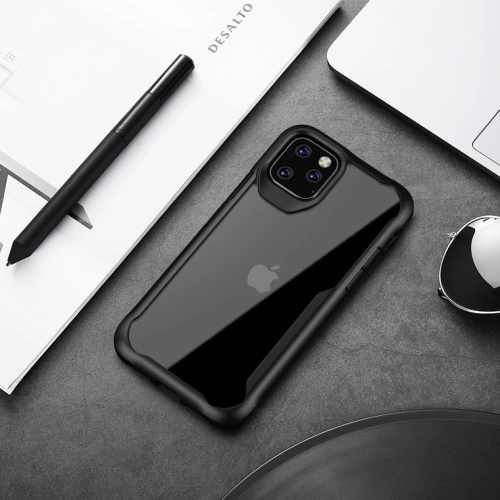 Kup Tok + üveg Crong Hybrid Clear Cover Apple iPhone 11 Pro (fekete) - CRG193 - {ean13} - Sklep Home Screen