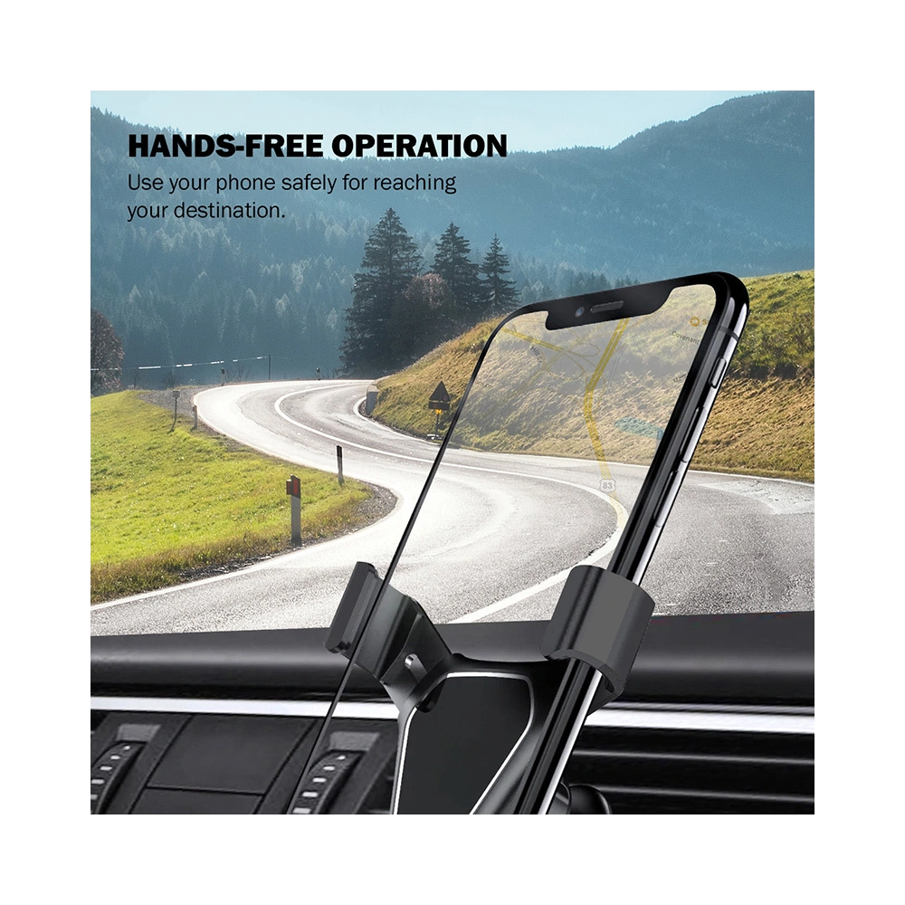 Uchwyt samochodowy Crong Gravity Auto-Clip Car Holder 4,7 - 6,5 cali (czarny)