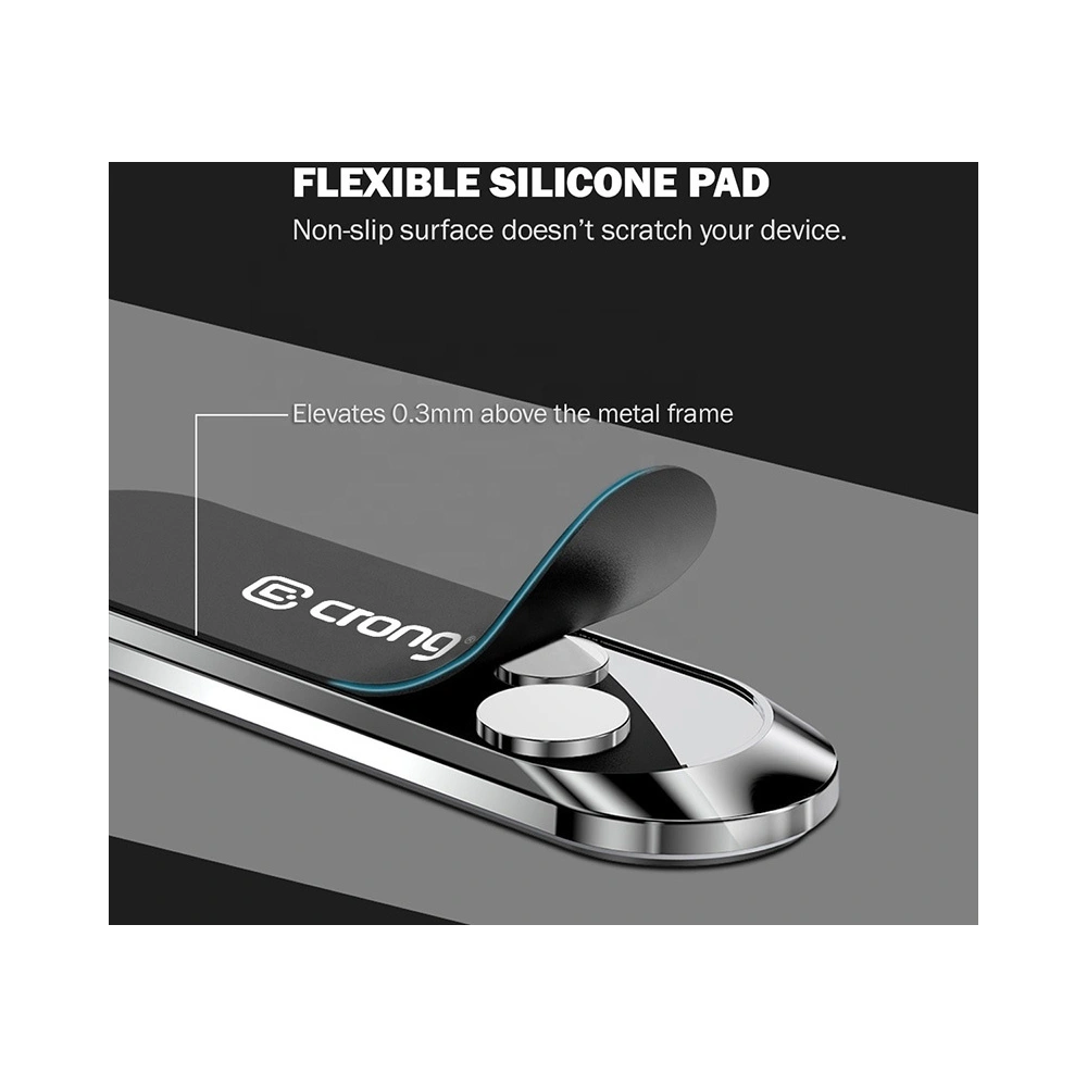 Magnetyczny uchwyt samochodowy Crong Multi-Function Magnetic Car Holder (czarny)