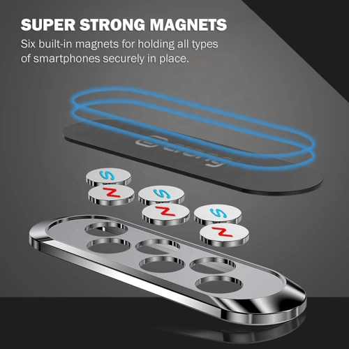 Kup Magnetický držák do auta Crong Multi-Function Magnetic Car Holder (černý) - CRG196 - {ean13} - Sklep Home Screen