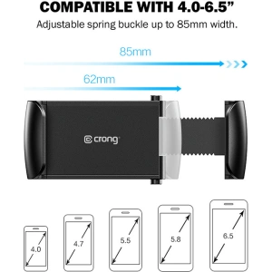 Kup Uchwyt samochodowy Crong Universal Smart Car Holder 4 - 6,5 cali (czarny) - CRG197 - {ean13} - Sklep Home Screen