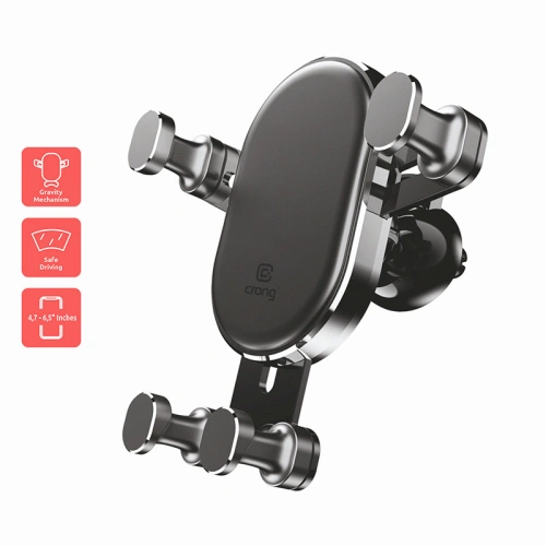 Kup Uchwyt samochodowy Crong Gravity Auto-Lock Car Holder 4,7 - 6,5 cali (czarny) - CRG198 - {ean13} - Sklep Home Screen