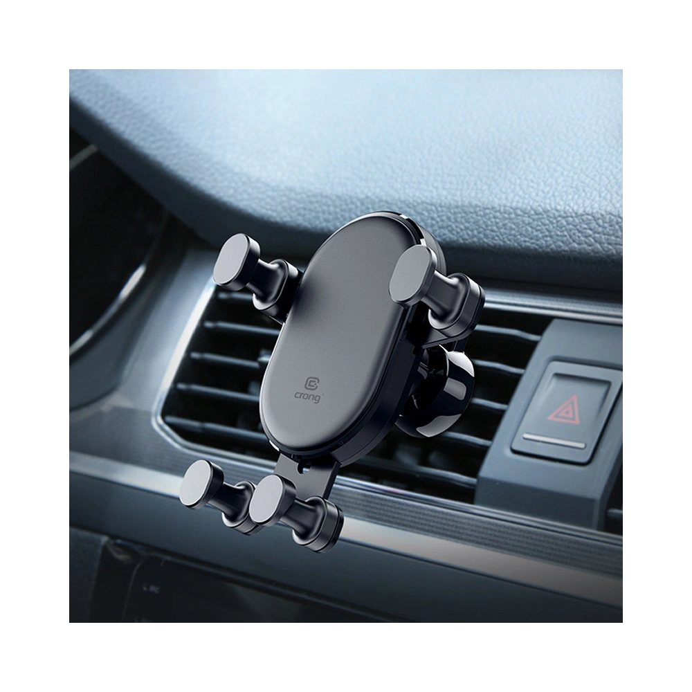 Uchwyt samochodowy Crong Gravity Auto-Lock Car Holder 4,7 - 6,5 cali (czarny)