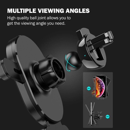 Kup Uchwyt samochodowy Crong Gravity Auto-Lock Car Holder 4,7 - 6,5 cali (czarny) - CRG198 - {ean13} - Sklep Home Screen