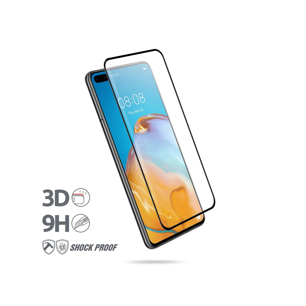 Szkło hartowane Crong 3D Armour Glass Huawei P40 + ramka instalacyjna