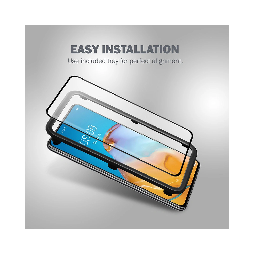 Szkło hartowane Crong 3D Armour Glass Huawei P40 + ramka instalacyjna