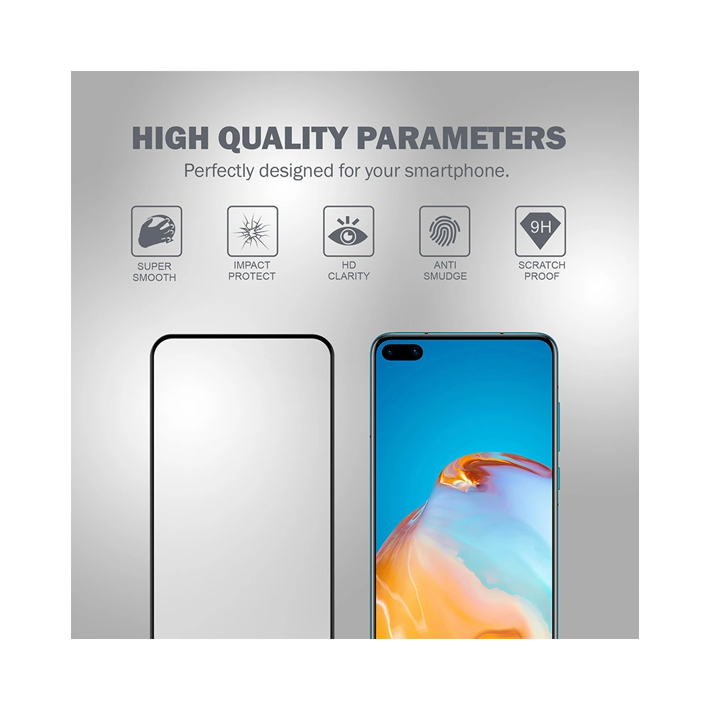 Szkło hartowane Crong 3D Armour Glass Huawei P40 + ramka instalacyjna