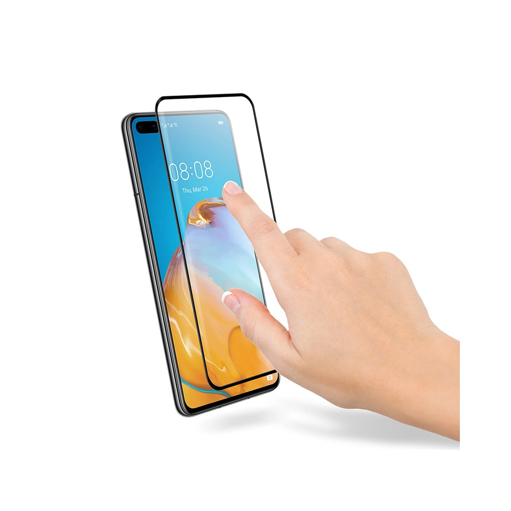 Szkło hartowane Crong 3D Armour Glass Huawei P40 + ramka instalacyjna