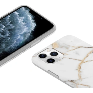 Kup Etui Crong Marble Case Apple iPhone 11 Pro (biały) - CRG210 - {ean13} - Sklep Home Screen