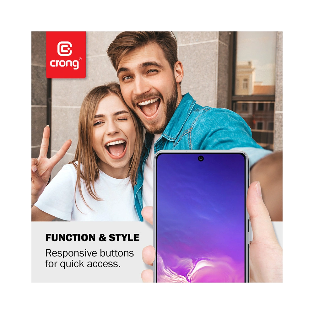 Etui Crong Crystal Slim Cover Samsung Galaxy S10 Lite (przezroczysty)