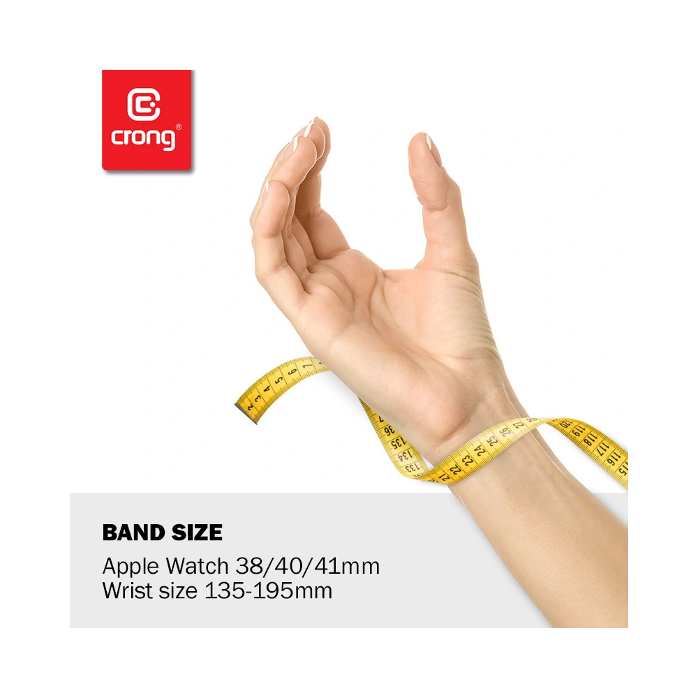 Pasek Crong Liquid Apple Watch 4/5/6/7/SE/8/9/10 40/41/42mm (żółty)