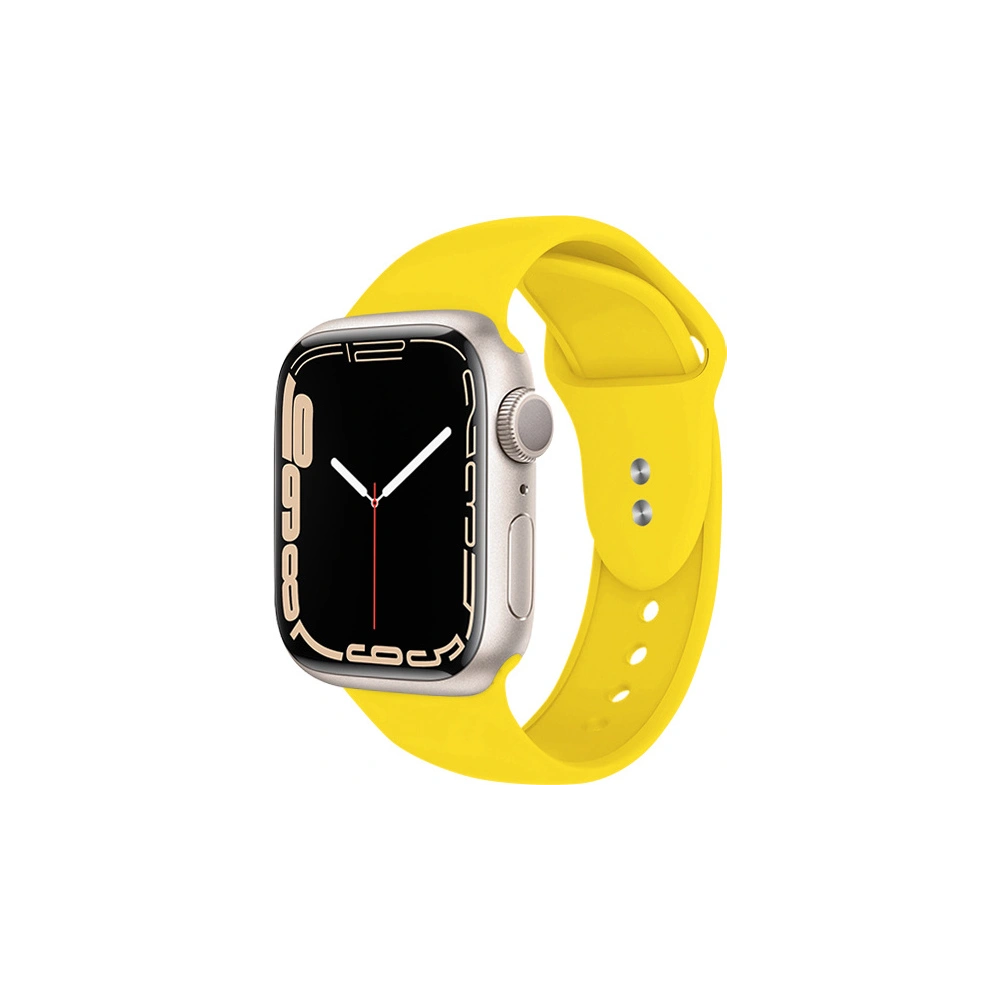 Pasek Crong Liquid Apple Watch 4/5/6/7/SE/8/9/10 40/41/42mm (żółty)