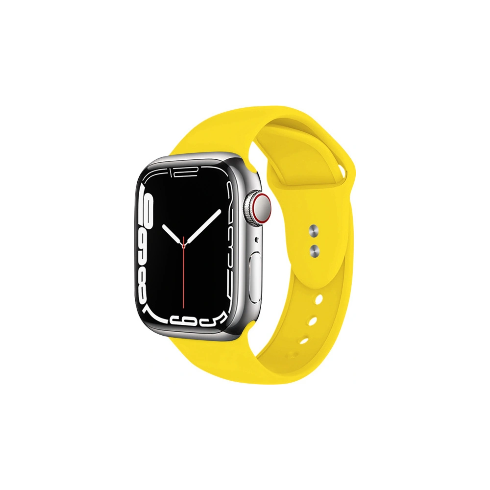 Pasek Crong Liquid Apple Watch 4/5/6/7/SE/8/9/10 40/41/42mm (żółty)