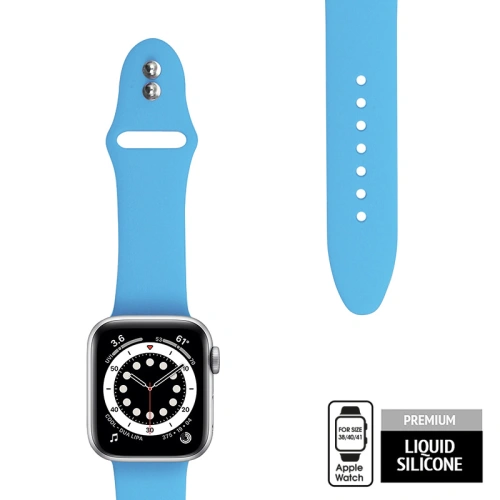 Kup Pasek Crong Liquid Apple Watch 4/5/6/7/SE/8/9/10 40/41/42mm (modrý) - CRG233 - {ean13} - Sklep Home Screen