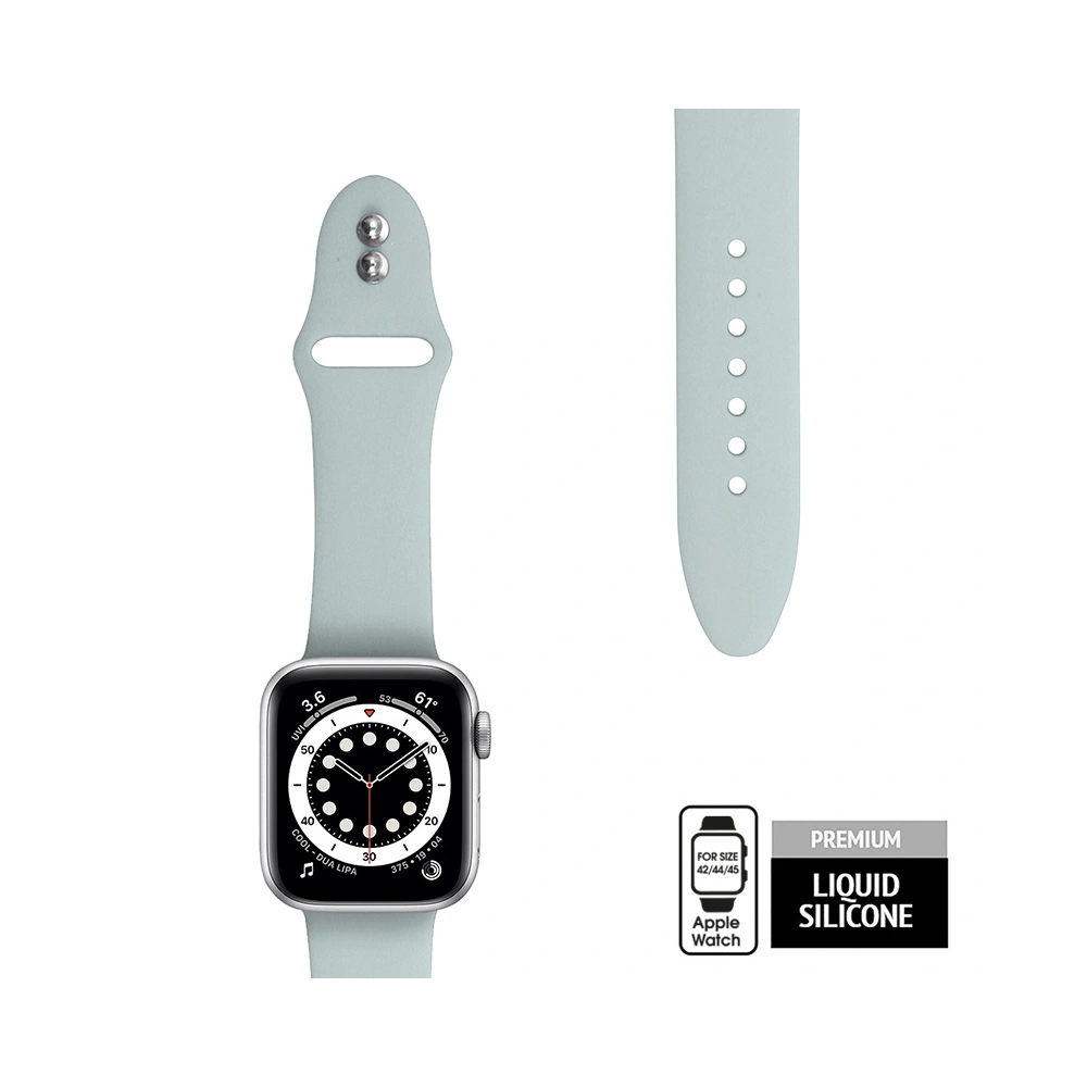 Pasek Crong Liquid Apple Watch 4/5/6/7/SE/8/9/Ultra 44/45/49mm (miętowy)