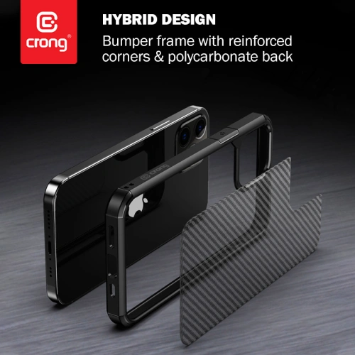 Buy Crong Hybrid Carbon Apple iPhone 12 Pro Max (black) - CRG252 - {ean13} - Home Screen Store Europe