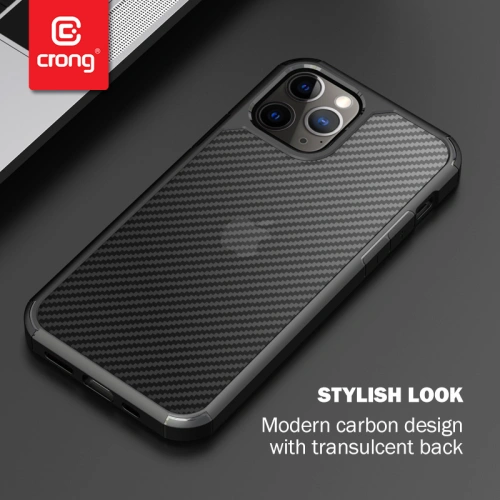 Kup Etui Crong Hybrid Carbon Apple iPhone 12 Pro Max (czarny) - CRG252 - {ean13} - Sklep Home Screen