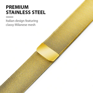 Kup Armband Crong Milano Steel Apple Watch 4/5/6/7/SE/8/9/Ultra 44/45/49mm (gold) - CRG253 - {ean13} - Sklep Home Screen